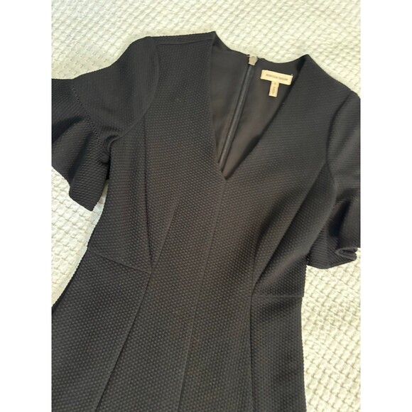 Rebecca Taylor Black size 2 dress v neck lots of ruffles - Picture 4 of 12